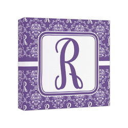 Initial Damask Canvas Print - 8x8