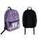 Initial Damask Backpack front and back - Apvl