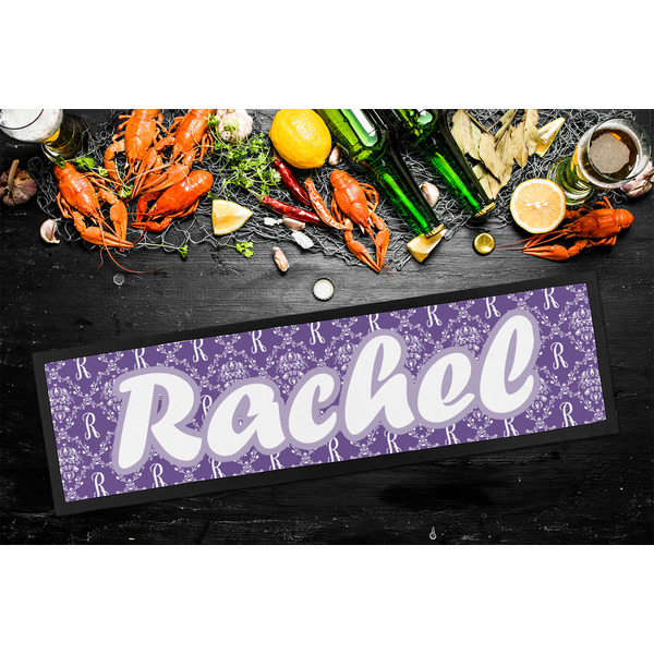 Initial Damask Bar Mat - Large - LIFESTYLE