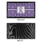 Initial Damask Bar Mat - Small - APPROVAL