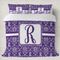 Initial Damask Duvet Cover Set - King (Personalized)