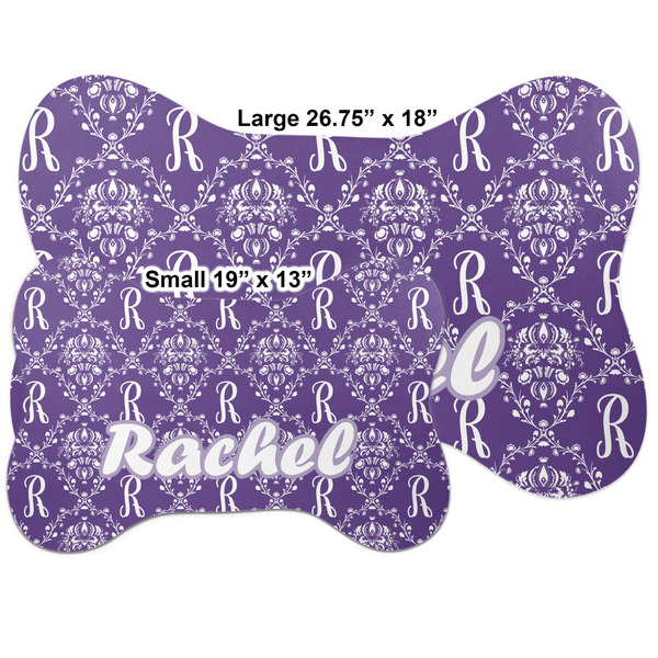 Initial Damask Bone Shaped Mat Comparison