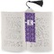 Initial Damask Bookmark with tassel - In book