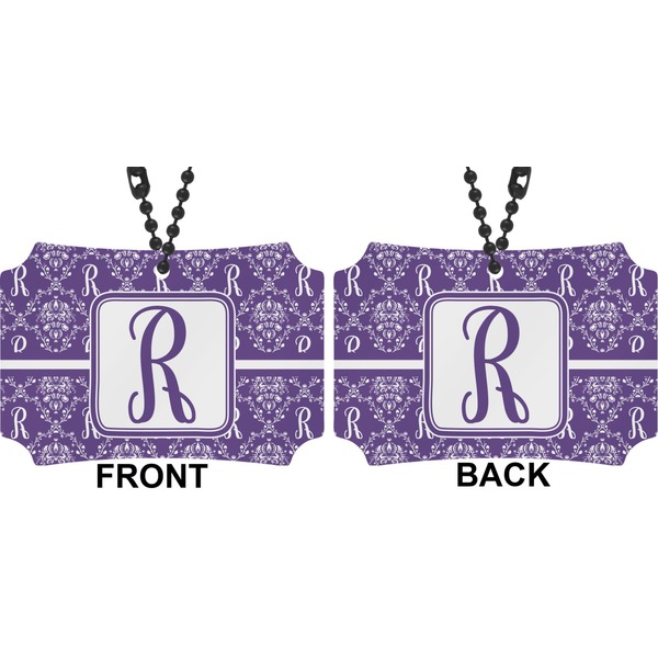 Initial Damask Car Ornament - Berlin (Approval)