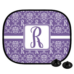Initial Damask Car Side Window Sun Shade (Personalized)