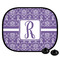 Initial Damask Car Side Window Sun Shade (Personalized)