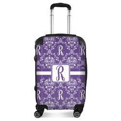 Initial Damask Suitcase - 20" Carry On (Personalized)