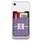 Initial Damask Cell Phone Credit Card Holder w/ Phone