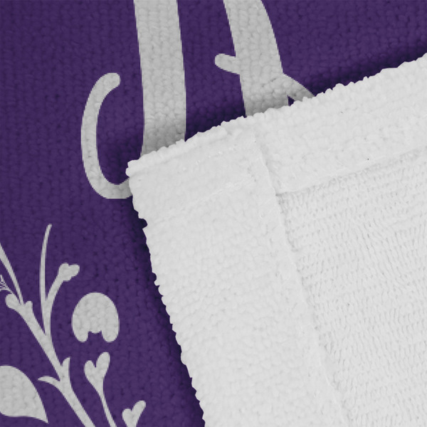 Initial Damask Close up of Fabric