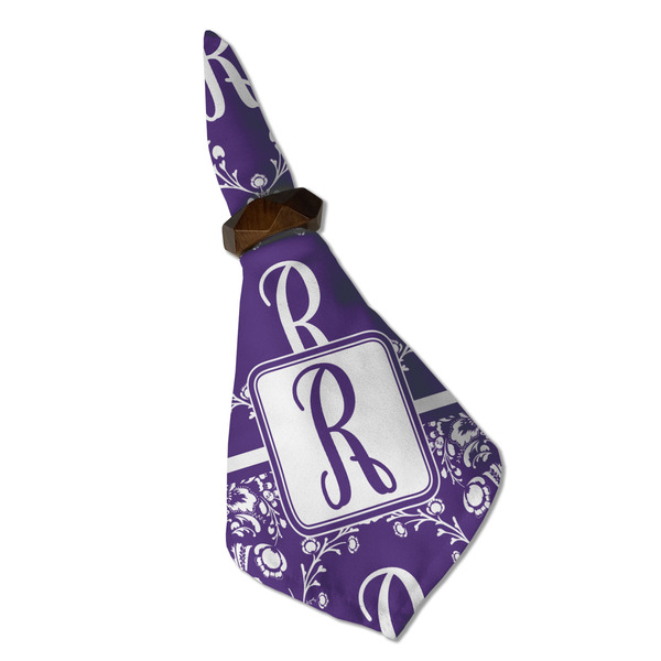 Initial Damask Cloth Napkins - Personalized Dinner (Folded in Ring) (MAIN)