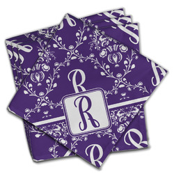 Initial Damask Cloth Napkins (Set of 4) (Personalized)