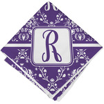 Initial Damask Cloth Cocktail Napkin - Single