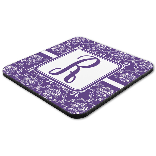 Initial Damask Coaster Set - FLAT (one)