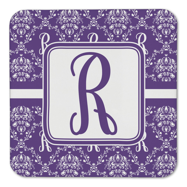 Initial Damask Coaster Set - FRONT (one)
