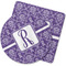 Initial Damask Rubber Backed Coaster (Personalized)