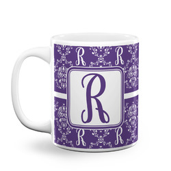Initial Damask Coffee Mug