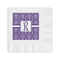 Initial Damask Coined Cocktail Napkins