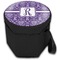 Personalized Initial Damask Collapsible Personalized Cooler & Seat (Closed)