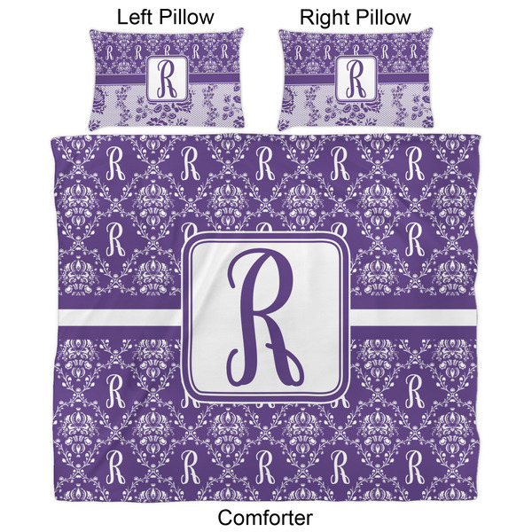 Initial Damask Comforter Set - King - Approval