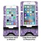 Initial Damask Compare Phone Stand Sizes - with iPhones