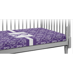 Initial Damask Crib Fitted Sheet