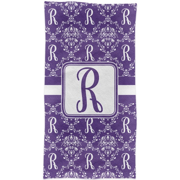 Initial Damask Crib Comforter/Quilt - Apvl