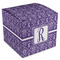 Initial Damask Cube Favor Gift Boxes