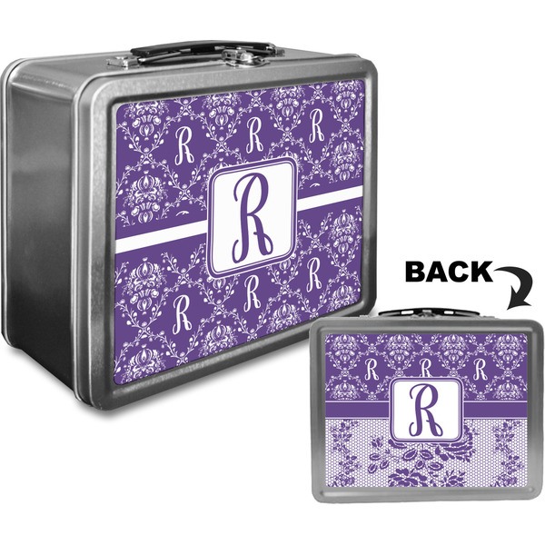 Initial Damask Custom Lunch Box / Tin Approval