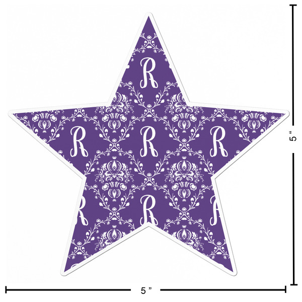 Initial Damask Custom Shape Iron On Patches - L - APPROVAL