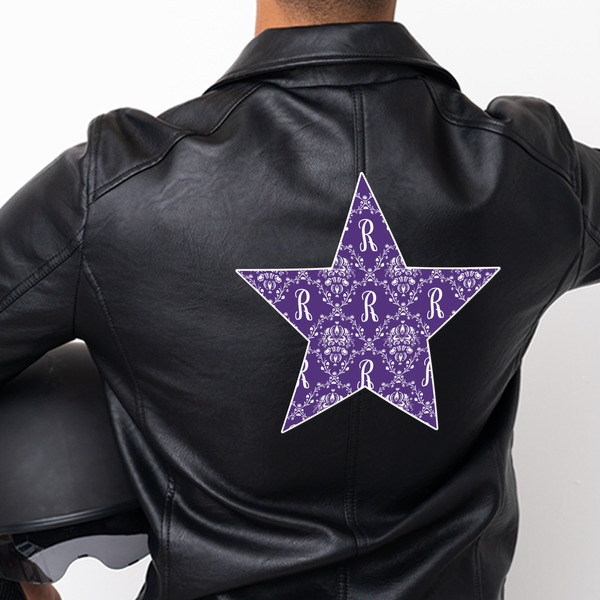 Initial Damask Custom Shape Iron On Patches - XXXL - APPROVAL