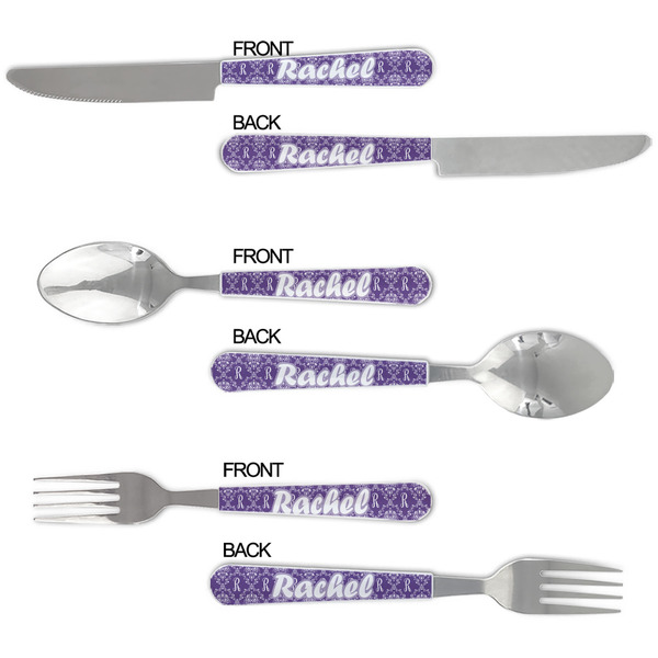 Initial Damask Cutlery Set - APPROVAL