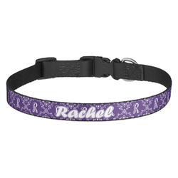 Initial Damask Dog Collar (Personalized)