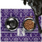 Initial Damask Dog Food Mat - Large