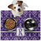 Initial Damask Dog Food Mat - Medium LIFESTYLE