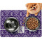 Initial Damask Dog Food Mat - Small LIFESTYLE