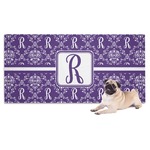 Initial Damask Dog Towel (Personalized)
