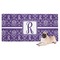 Initial Damask Dog Towel (Personalized)