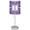 Initial Damask Drum Lampshade with base included