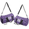 Initial Damask Duffle bag large front and back sides