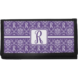 Initial Damask Canvas Checkbook Cover (Personalized)