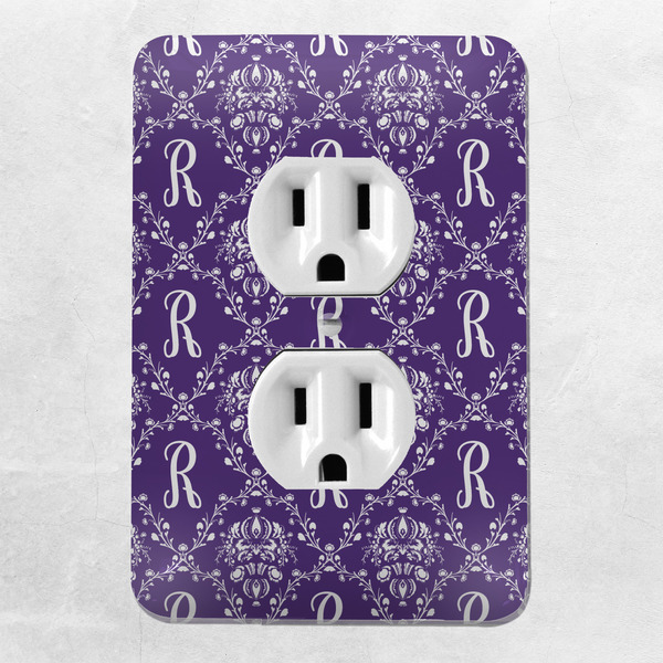 Initial Damask Electric Outlet Plate - LIFESTYLE