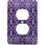Initial Damask Electric Outlet Plate (Personalized)
