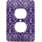 Personalized Initial Damask Electric Outlet Plate