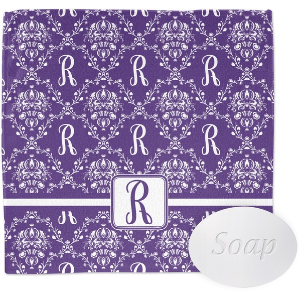 Custom Initial Damask Washcloth (Personalized)
