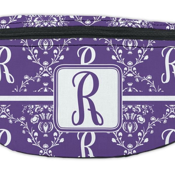 Initial Damask Fanny Pack - Closeup