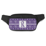 Initial Damask Fanny Pack - Modern Style
