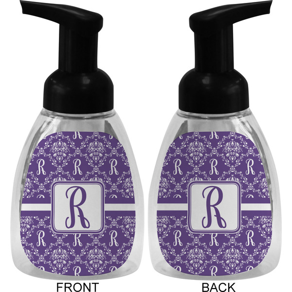 Personalized Initial Damask Foam Soap Bottle (Front & Back)