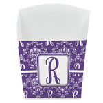Initial Damask French Fry Favor Boxes