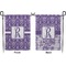 Initial Damask Garden Flag - Double Sided Front and Back