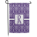 Initial Damask Garden Flag